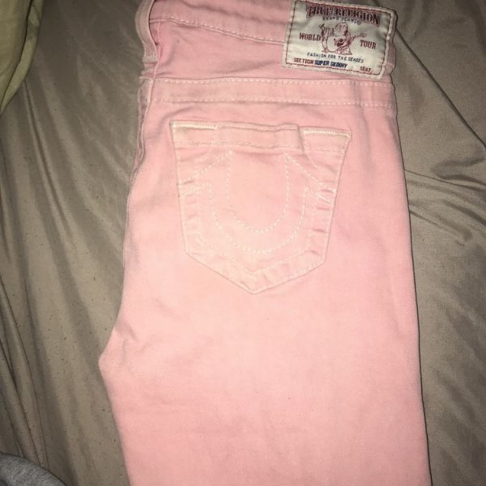 Pink true religion pants